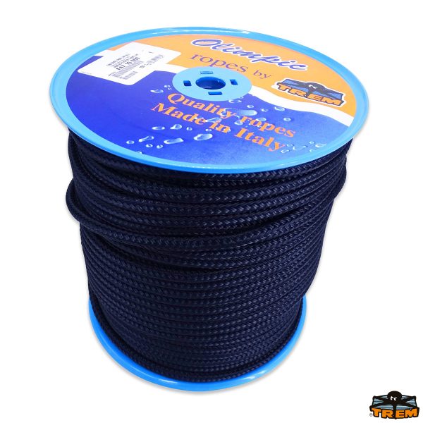 Doppia treccia in poliestere alta tenacità colore blu Navy Moor Line
