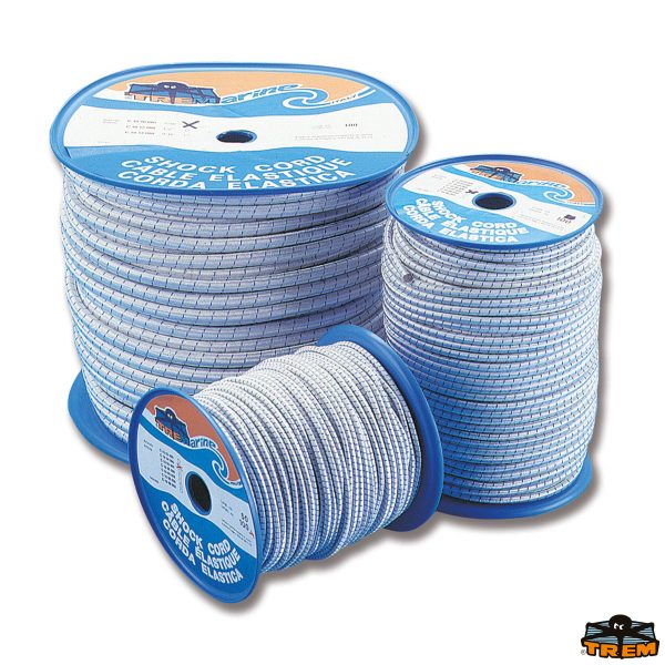 Corda elastica colore bianco filo segnale blu navy bobine da 100 mt Marina