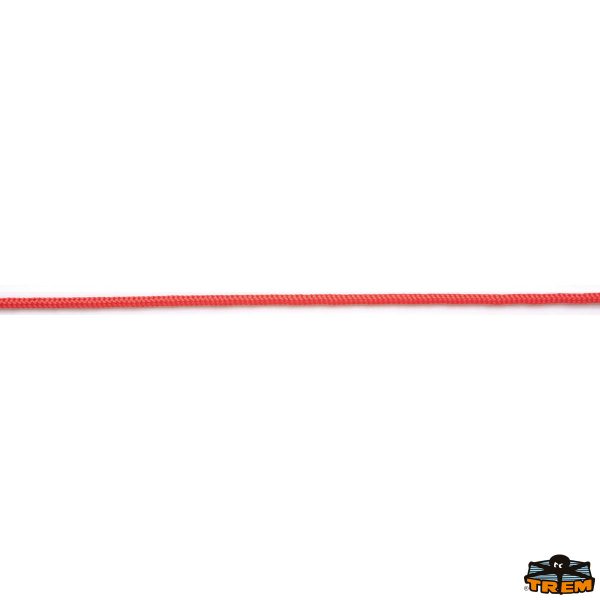 Treccina in poliestere monocolore IBIZA colore rosso