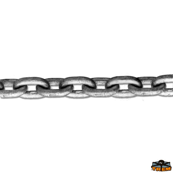 Catena a maglia calibrata in acciaio zincata a fuoco per argani e salpancore - Din 766A