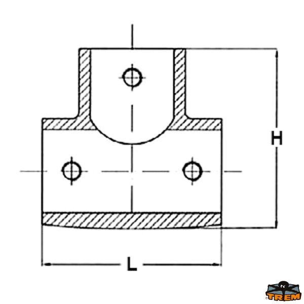 T dritto 90° microfuso