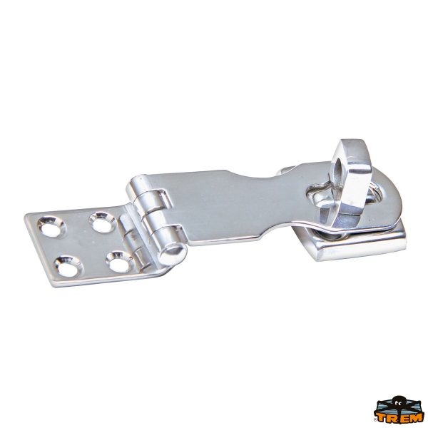 Cerniera girevole con porta lucchetto in acciaio inox AISI 304