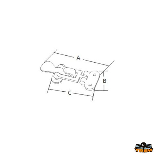 Chiusura per portelli e gavoni in acciaio inox AISI 316