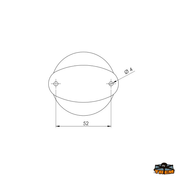 Fanale di fonda al Led Gemini 360 Nero