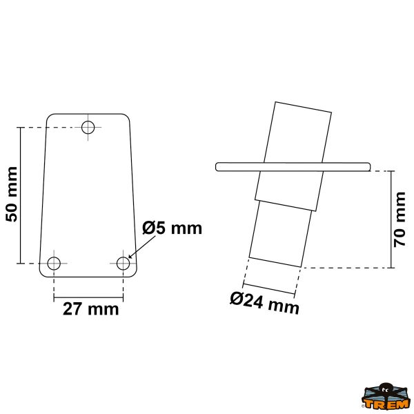 Asta fanale a led estraibile Gemini 360 bianco