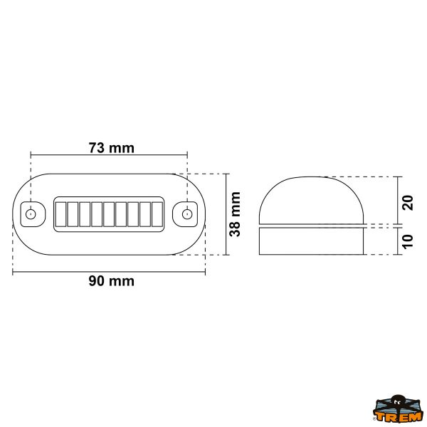 Luce subacquea a 9 Led AISI 316