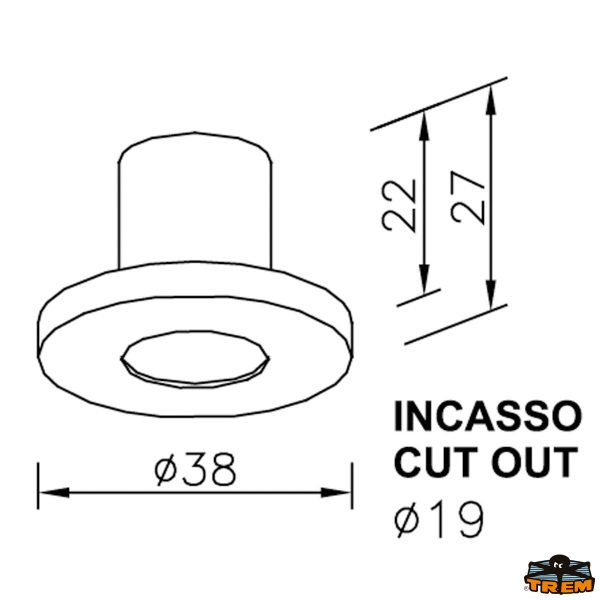 Luce di cortesia a led da incasso 17