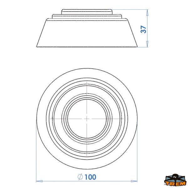 Plafoniera in ottone cromato 12V ideale per il montaggio sotto il rollbar