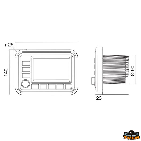 Radio da cruscotto MGV550B