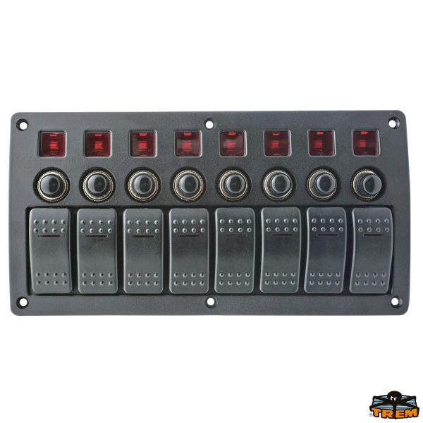 Pannelli interruttori 9/32V 8 pulsanti