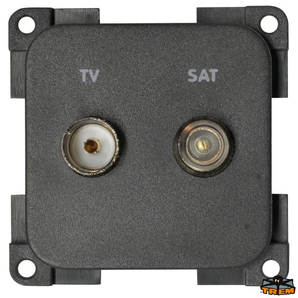 Presa TV + SAT (TV 95 75 Ohm SAT F 75 Ohm)