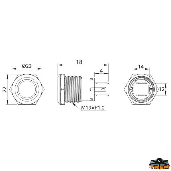 Iinterruttori in acciaio inox 20A