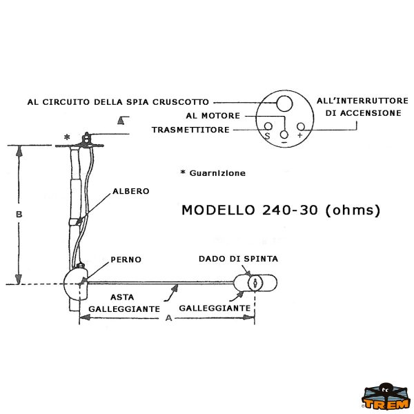 Galleggiante per strumenti di livello carburante