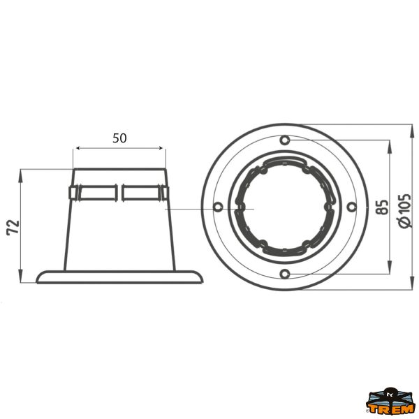 Soffietto foro diametro 11 mm