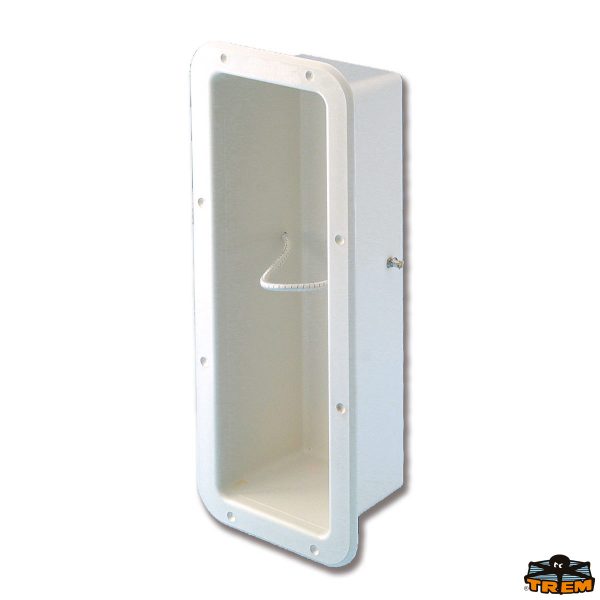 Nicchia porta estintore con elastico di fermo