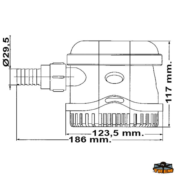 Pompe di sentina automatica 1100GPH
