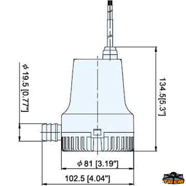 Pompa ad immersione 1500 Lt/h