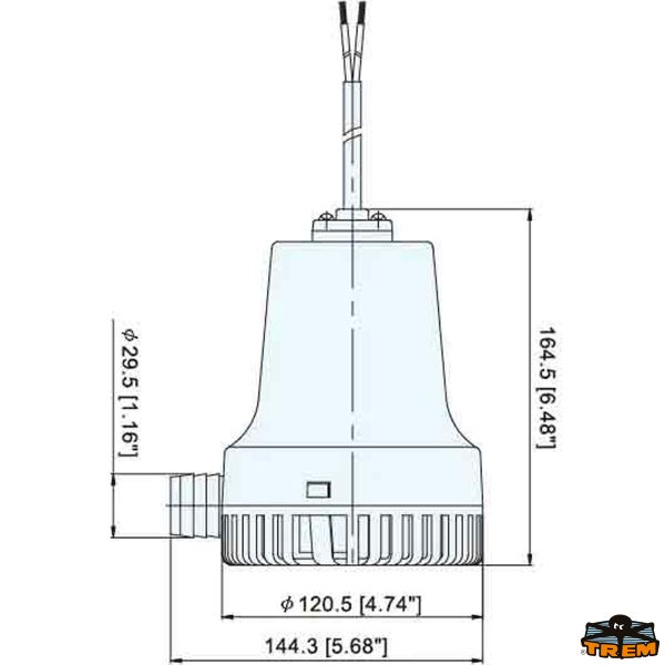 Pompa ad immersione 5700 Lt/h