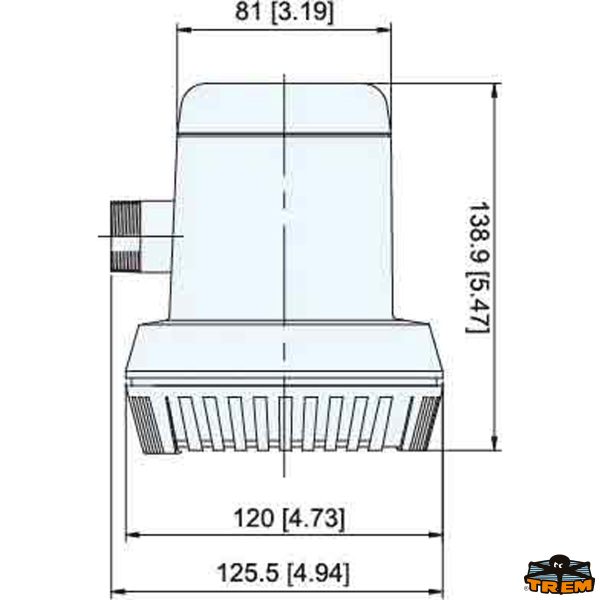 Pompa ad immersione automatica 2200 Lt/h