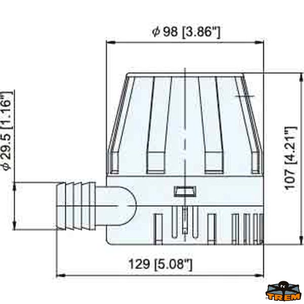 Pompa ad immersione Tipo Attwood 900 GPH