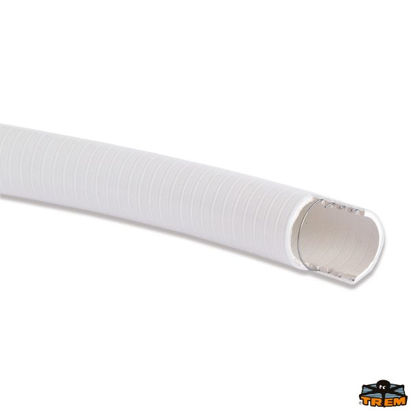 Tubo sanitari PVC bianco antiodore spirale acciaio inox