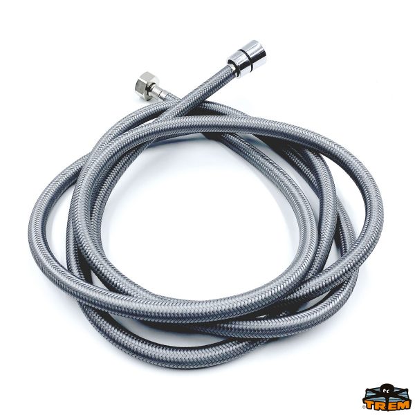 Tubo doccia retinato grigio in Nylon