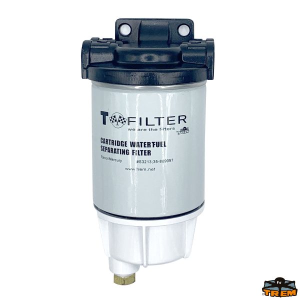 Filtro separatore acqua/carburante universale tipo Racor 3213/Mercury