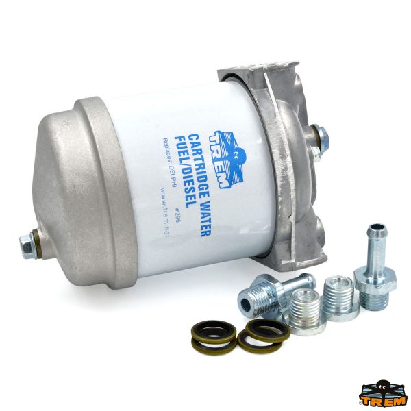 Filtro gasolio tipo CAV-296 con spurgo mod. alluminio
