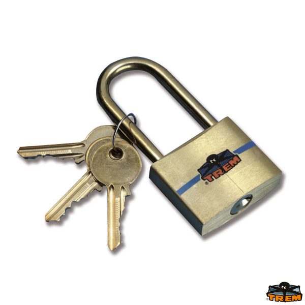 Lucchetto con arco lungo in ottone