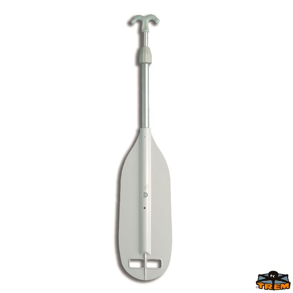 Pagaie con pala in abs bianco e gancio d‘ accosto in nylon terminale