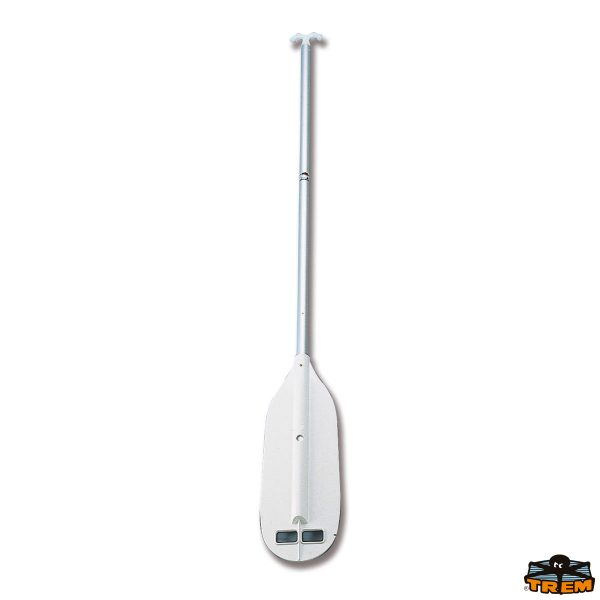 Pagaie con pala in abs bianco e gancio d‘ accosto in nylon terminale