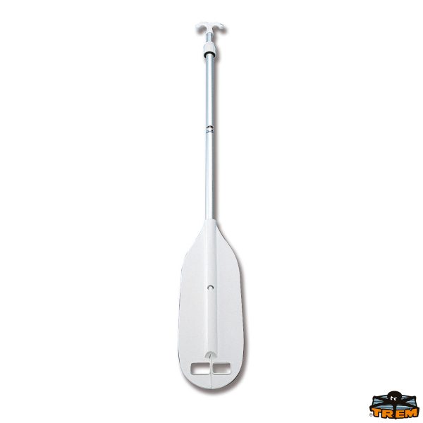 Pagaie con pala in abs bianco e gancio d‘ accosto in nylon terminale