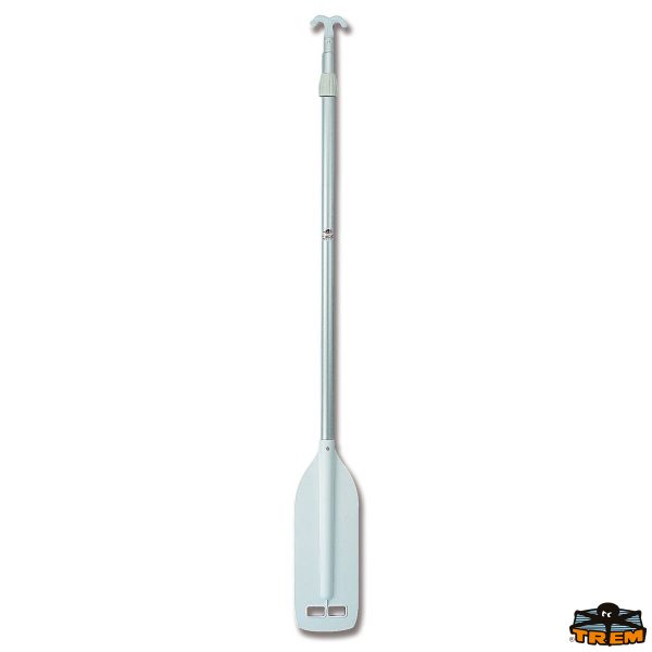 Pagaie con pala in abs bianco e gancio d‘ accosto in nylon terminale