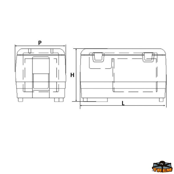 Frigo congelatore portatile a pozzetto 25 litri