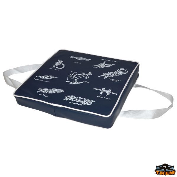 Cuscino salvagente blue con stampa nodi