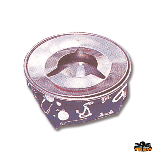 Posacenere in acciaio inox colore blu